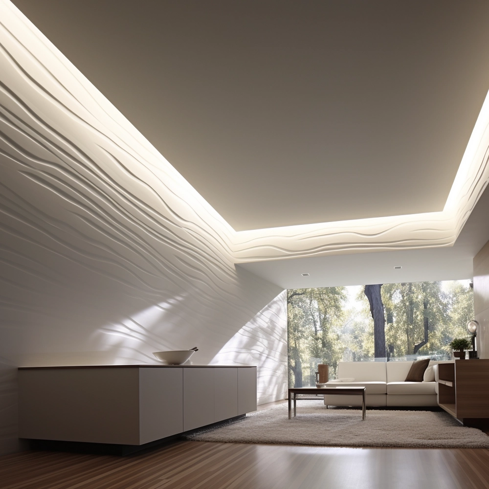 Белый парящий потолок