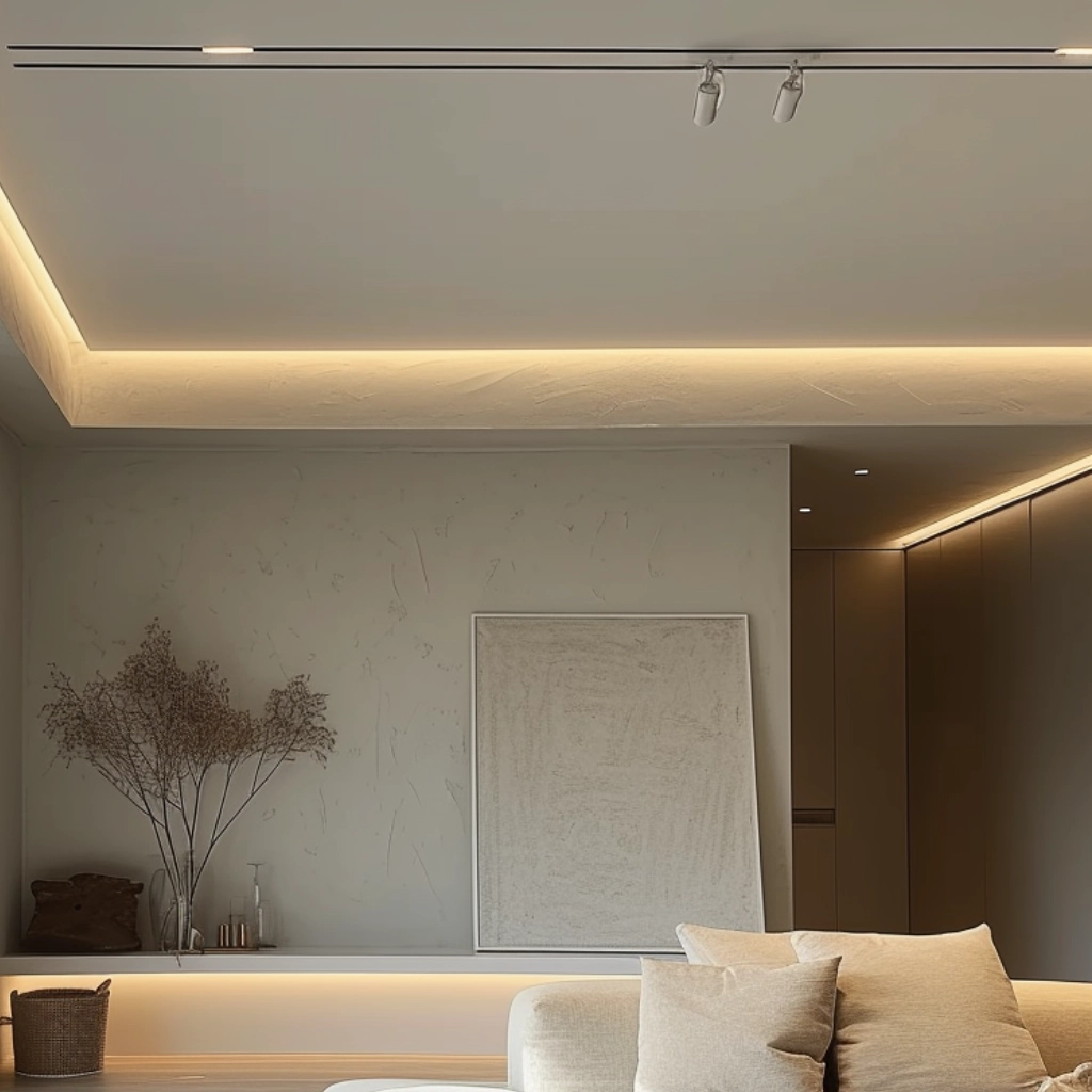 Белый магнитный трековый шинопровод