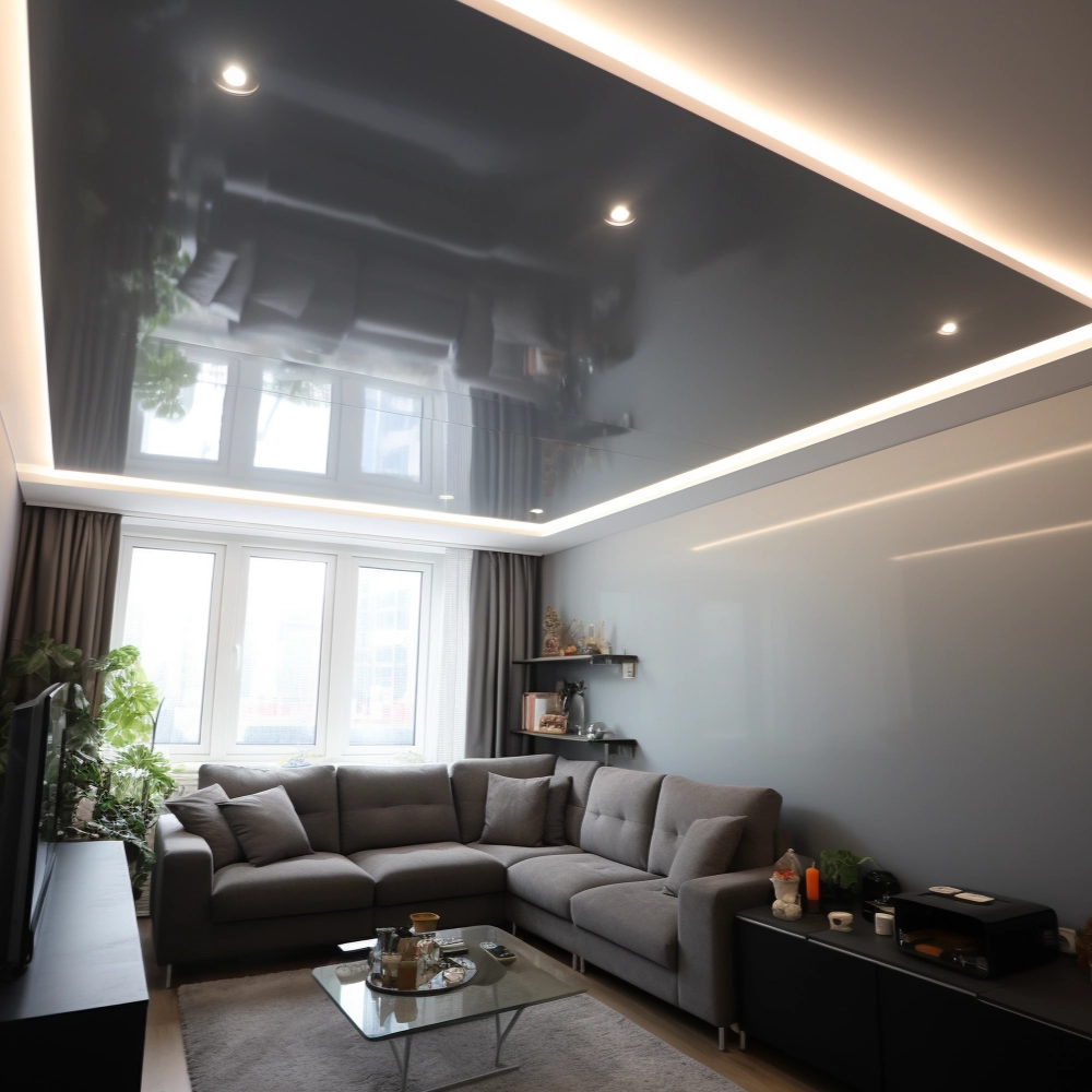 Матовый потолок глянец