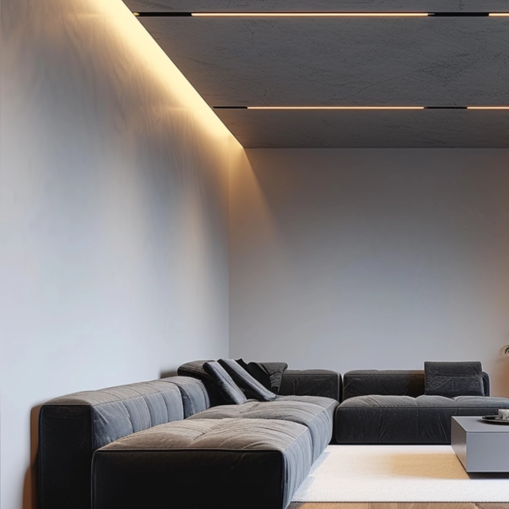 Чёрный магнитный трековый шинопровод