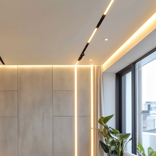 Чёрный магнитный трековый шинопровод